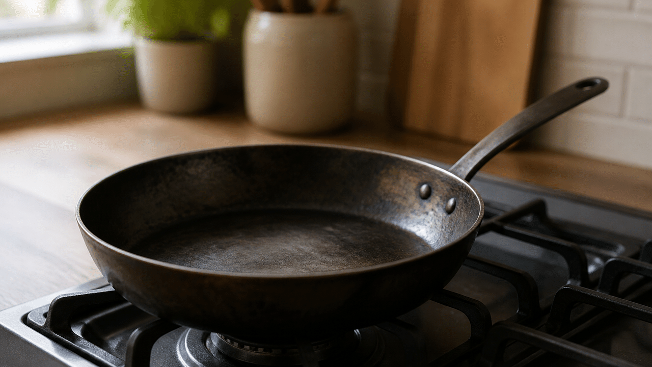 鉄のフライパンは、長く使うほど味が出ます。
